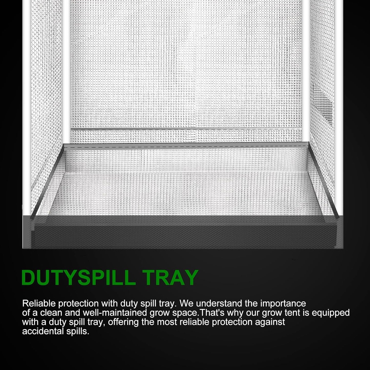 MELONFARM 4x2 Grow Tent, 48"x24"x60'' High Reflective 600D Diamond Mylar Canvas with Observation Window and Floor Tray for Hydroponic Indoor Plant Growing