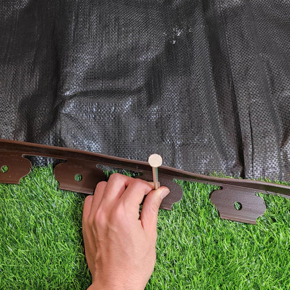 Landscape Stakes,Metal Galvanized Landscape Spikes for Artificial Turf,Tent Spikes,Paver Edging (50, 6 in)