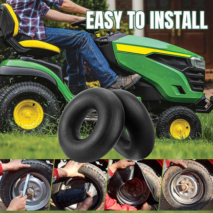 20x8.00-8 Inner Tube 20x10-8, 20x8-8, 20x10.00-8 Replacement Tire Tubes with Straight Valve Stem (2-Pack) - for Mower, Tractor, Golf Cart, ATVs