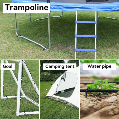 16 Inch Trampoline High Wind Stakes Heavy Duty Ground Anchors U Rebar Stakes for Trampoline, Dog Fence (24 Pack)
