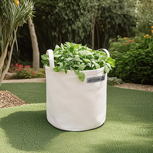 Lawn Bags for Yard Waste | Heavy-Duty Collapsible Leaf Bag, 20 Gallon Reusable Garden Clippings