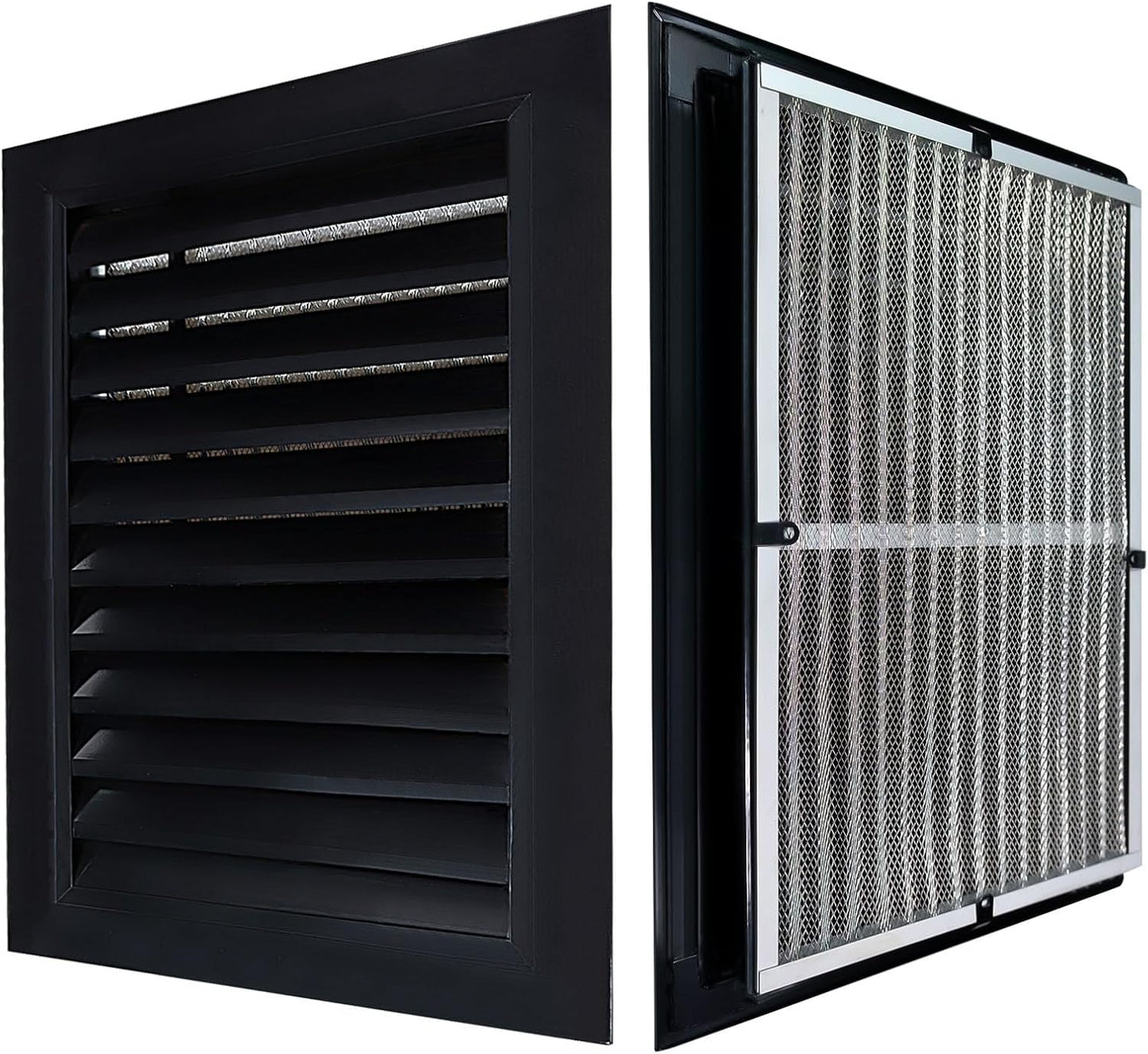 12"x18"Gable Vent - Removable Filter Screen Design, Perfect for Attic Vents and Sheds，Wall,Door, and Shipping Container,Vent Opening 10"x16", Optimal Roof Ventilatio