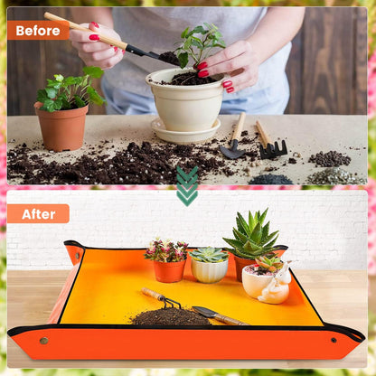 3PCS 26.8" x 26.8" Repotting Mats for Indoor Plant Transplant Control Mess Best Gardening Gift for Plant Lovers
