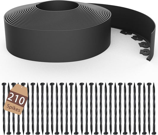 4 inch Tall Landscape Edging Kit 120FT Garden Edging with Spikes for Lawn Edging and Flower Beds