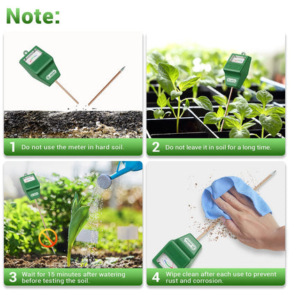 Dr.meter Soil Moisture Meter for Plants, Plant Water Gauge Test Kit