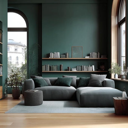 EVOLVE Paint & Primer: Environment-friendly, Low Sheen with One-coat Coverage for Interior & Exterior surfaces (Green Pine, 5-Gallon)