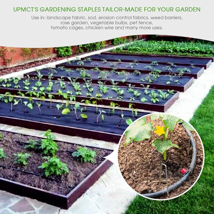 6 Inch Galvanized Garden Landscape Staples Stakes 25 50 100 PCS Anti-Rust Garden Staples U-Shaped Landscape Pins for Secure Lawn Fabric (25, 6 Inch)