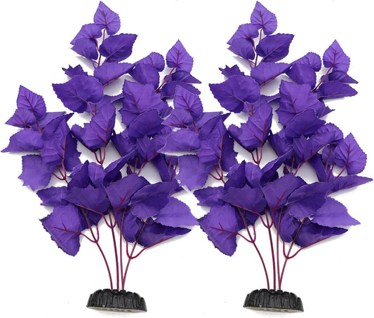 ALEGI Silk Aquarium Plants, 16 Inch Artificial Silk Plants Decorations for Fish Tank,Aquarium Décor