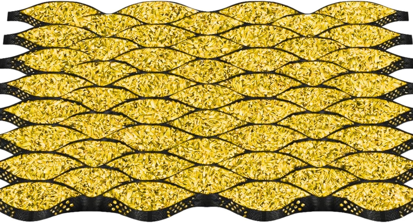 Ground Grid Black Base Grid, Durable Ground Reinforcement for Gardens Yards Pathways Slopes, Parking Landscaping (25x8Ft x 2Inch)