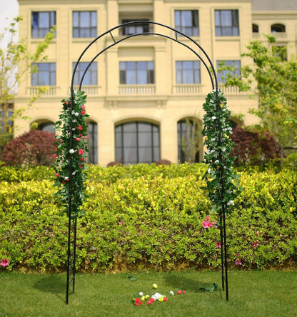 1. GO Steel Garden Arch, 7'5'' High x 3'7'' Wide, Garden Arbor for Various Climbing Plant, Outdoor Garden Lawn Backyard