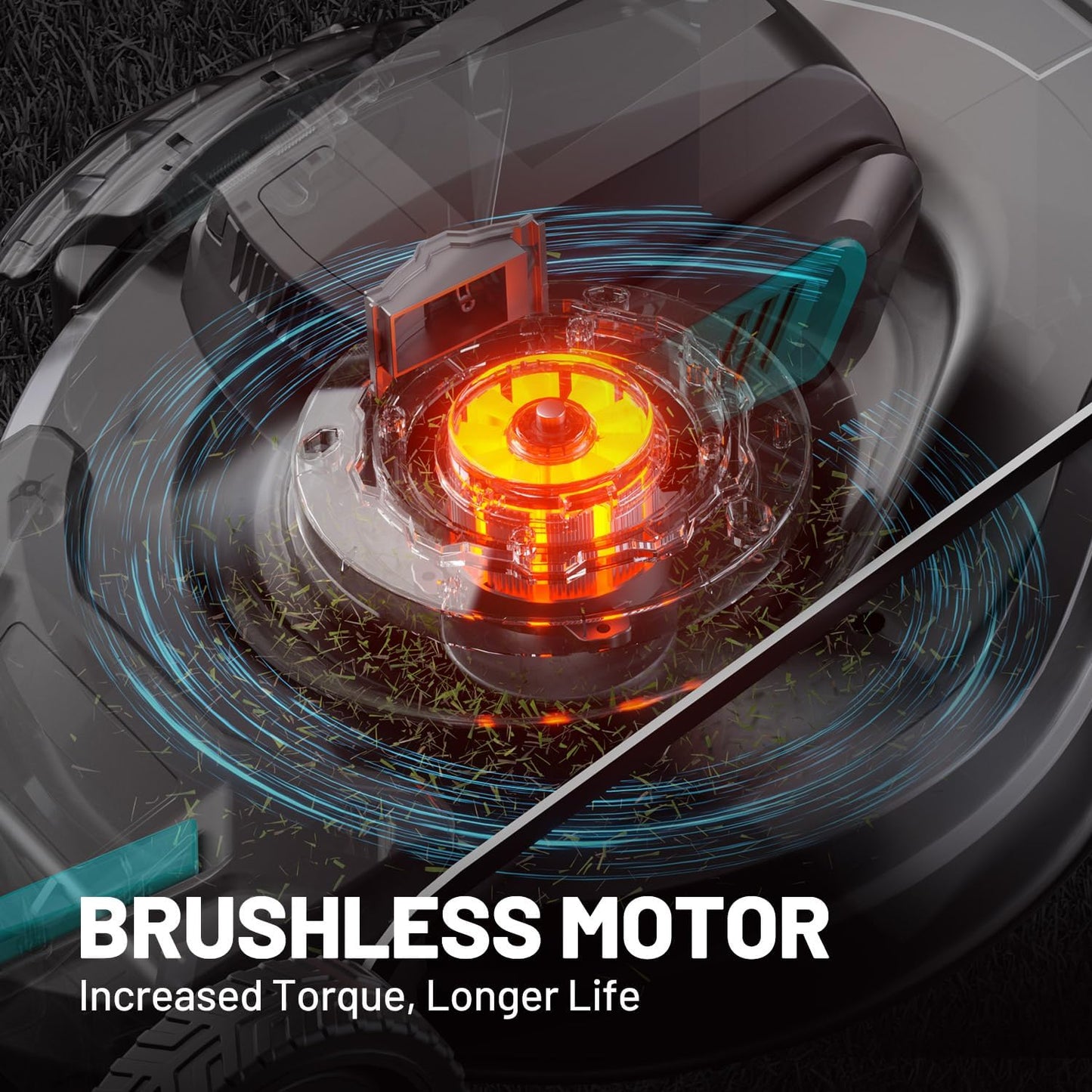 2 * 20V 21 inch Self-Propelled Lawn Mower Cordless, 3-in-1 Brushless Electric Lawn Mower with 6-Position Cutting Height Adjustment, 2 * 8.0Ah Battery & Dual Charger Included