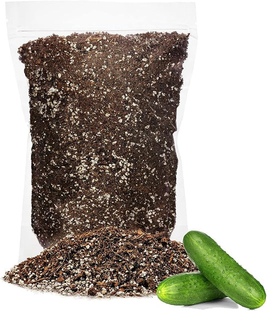 Premium Organic Potting Soil for Cucumbers - (3 Quart Bag)