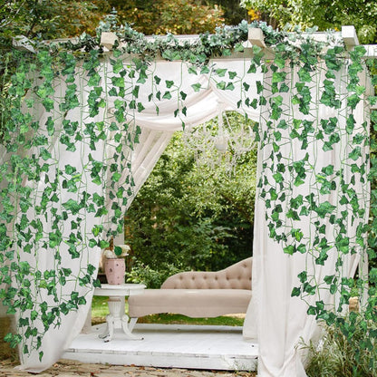 36 Pack 252 Feet Vines,Ivy,Ivy Garland,Fake Ivy,Fake Leaves,Ivy Vines,Artificial Vines,Green Vines,Leaves Room Decor,Vines for Bedroom,Wall Decor,Wedding Party