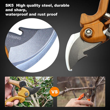 SK5 Garden Shears Durable Pruning Scissors, Rust-Resistant Garden Clippers, Professional Gardening Shears Handheld Gardening Tools Ideal for Pruning Flowers and Plants