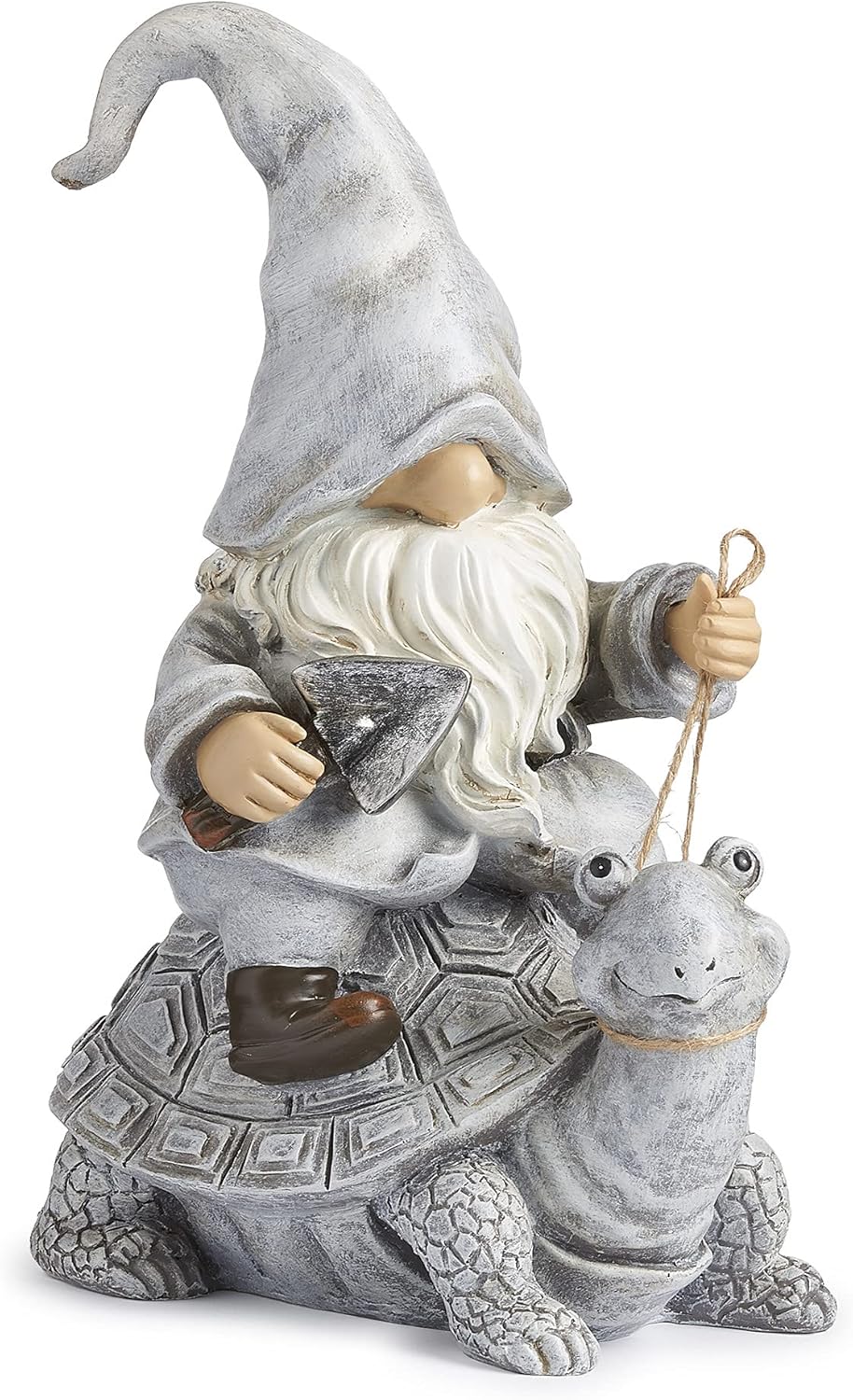 Roman Giftware Inc., Garden Collection, Gnome Riding Turtle Statue, 11.5" H, Decorative, Garden Gift, Home Outdoor Decor