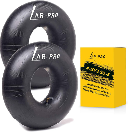 AR-PRO 4.10/3.50-5 Heavy Duty Replacement Inner Tube with TR-87 Bent Valve Stem (2-Pack) - for