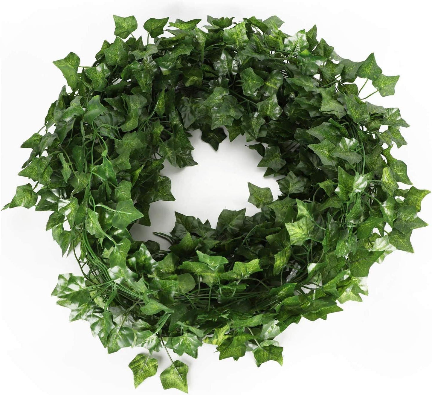 Unilove 84 feet 12 Pack Fake Vines Artificial Ivy Leaves Plants Hanging Greenery Plant Garland for Bedroom Office Wall Decor Indoor Outdoors (84Ft Ivy Leaves)