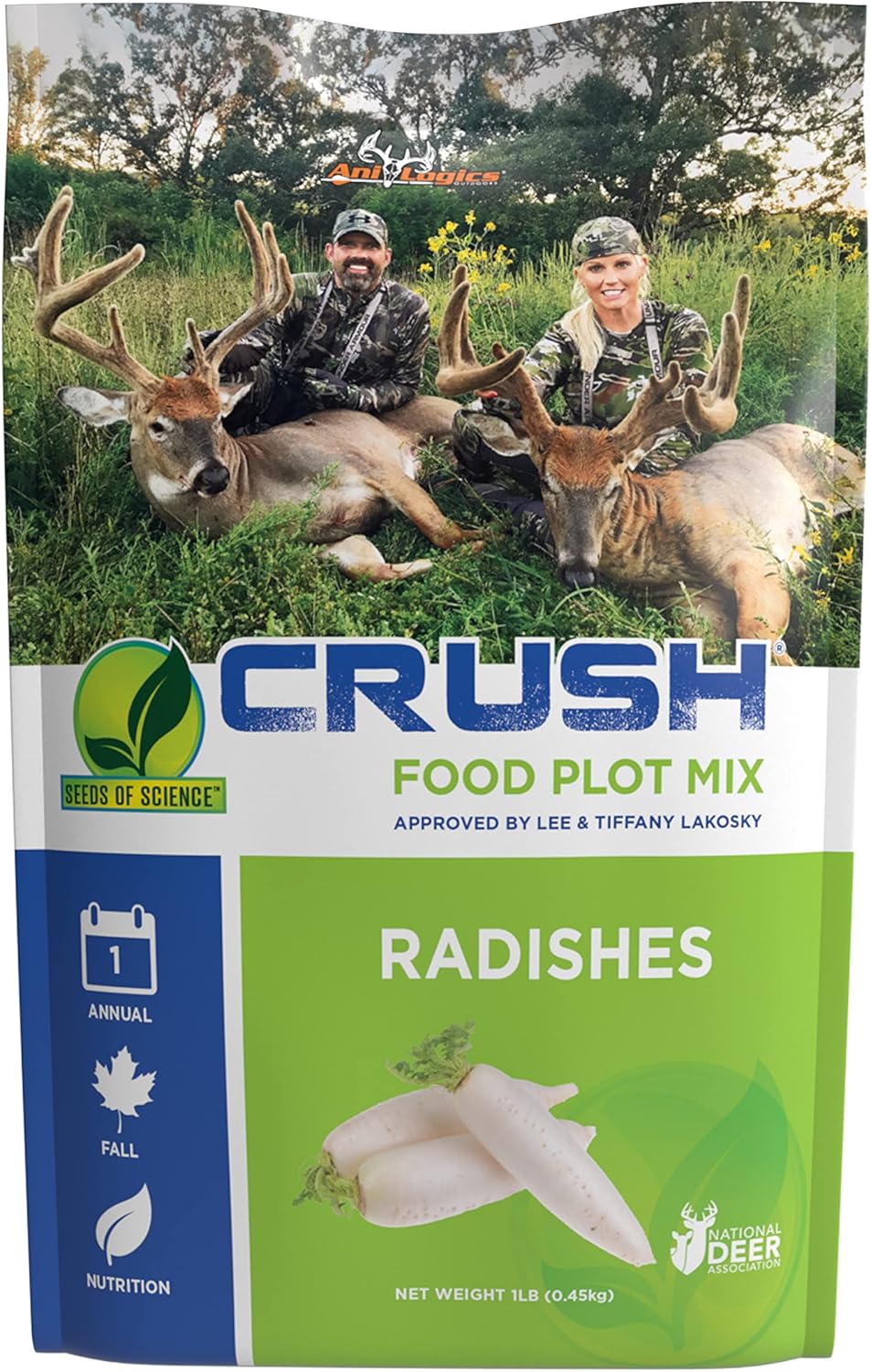 Crush Seeds of Science Food Plot Seed - Radishes 1lb - 3 Pack