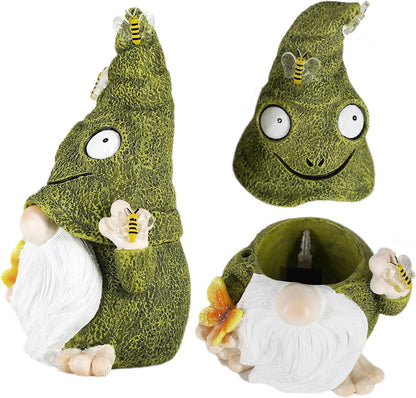 Key Hider Outdoor Garden Gnomes Statue Hide A Key Outside Gnome Figurine Decor For Yard Lawn Hidden Spare Key Holder Lock Box Green