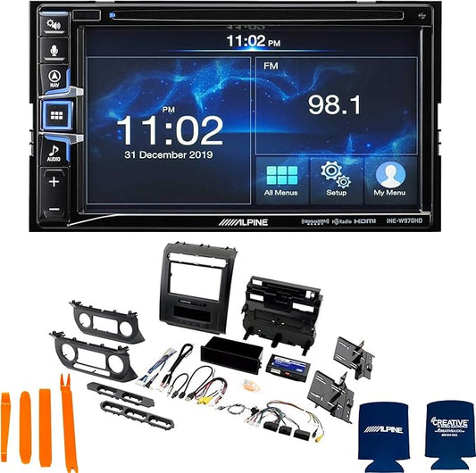 Alpine Bundle - INE-W970HD 6.5-Inch Nav Receiver with PAC RPK4-FD2101 with 8" Screen Installation