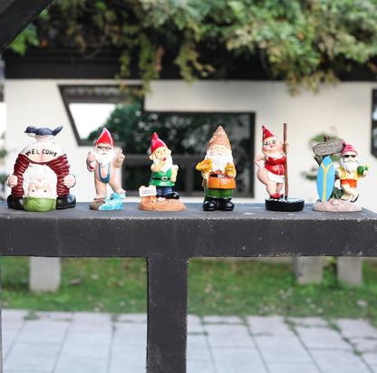 Swimming Dwarf，Gnome Garden Decorations Resin Statue Outdoor Statue Lawn Yard Balcony Porch Home Decorations Garden Decor