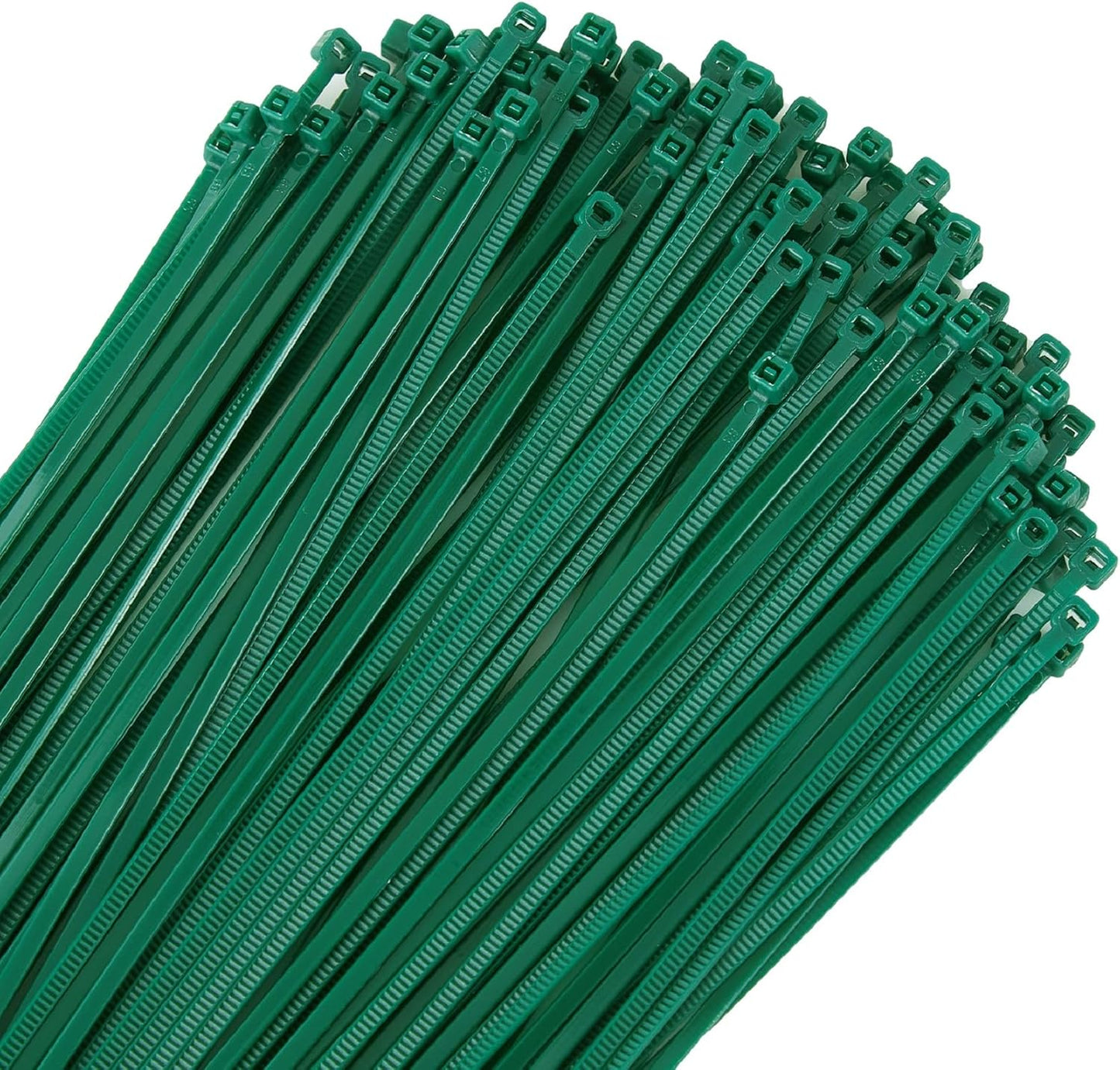 10 inch 3mm Dark Green Nylon Garden Cable Zip Ties Self Locking Cable Ties Twist Ties, Multi-Purpose Cable Tie(100 Pcs)