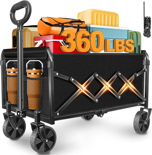 ARTIST'S DREAM Wagons carts Foldable Collapsible Wagon cart with Wheels|Folding Wagon for
