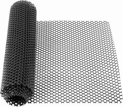 Plastic Wire Mesh Fence, Black Safety Fence Balcony Protection Net 39.3 Inch X 32.8FT Poultry Fence Roll for Garden Chicken Rabbit Construction Barrier(Size:1x20M - Mesh 1.8cm)