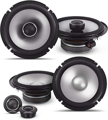 Alpine S2-S65/S2-S65C, S Series 6.5" 2-Way Hi-Res Speakers Bundle