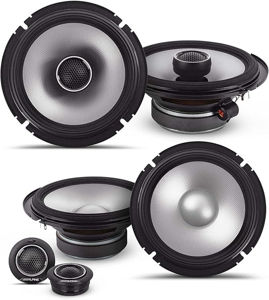 Alpine S2-S65/S2-S65C, S Series 6.5" 2-Way Hi-Res Speakers Bundle