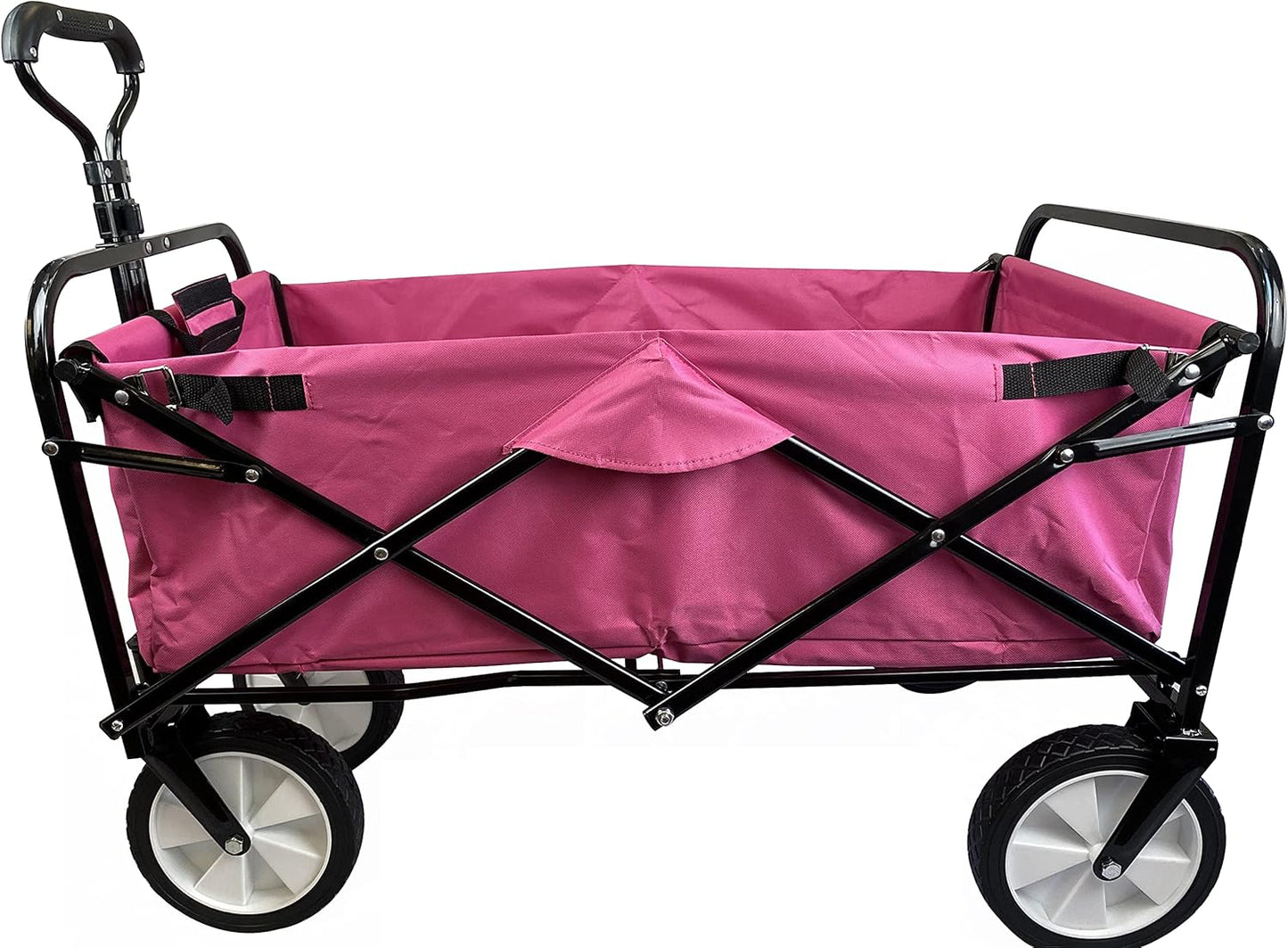 Meda 40876 | Collapsible Folding Outdoor Utility Wagon Cart (Pink)