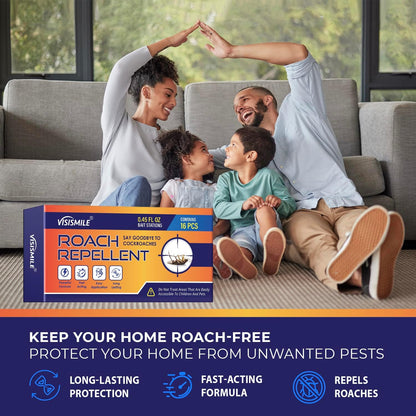 Roach Gel Bait Traps Indoor and Outdoor: Cockroach Killer Repellents for German Cockroaches, Small Roaches – Cockroach Deterrent for Homes and Kitchens – Pet Safe Roach Control 16 PCS