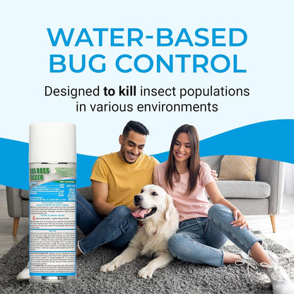 Kinzua Environmental Bug Foggers for Home Indoor & Outdoor Use, Insect Fogger, All Mosquito, Cockroach, Ant, Spider & More, Non-Staining, Water-Base Formula, 6 oz, Pack of 3