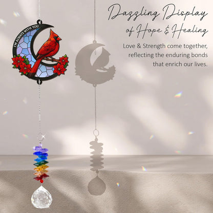 2 Layered Ornament Suncatcher - I am Always with You - Sympathy Gift for Loss of Loved One - Grief Gifts - Heaven Keepsake - Funeral Presents - Daily Remembrance - Hanging Home Garden Decor