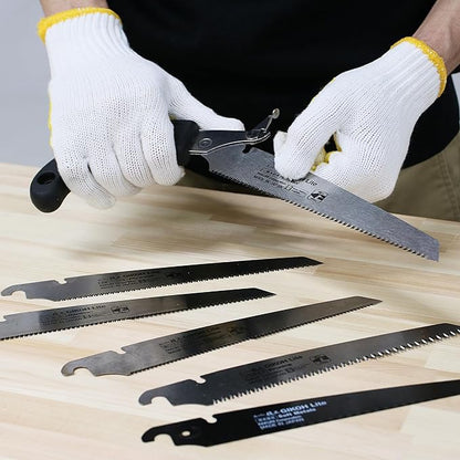 KAKURI Japanese Hand Saw [Bamboo Cutting] 8-1/4" Japanese Pull Saw with Blade Cover, Made in JAPAN