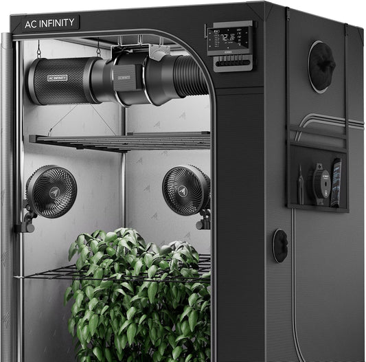 AC Infinity AI Grow System PRO 5x5, 6-Plant Kit w/Self-Learning AI Controller, Dynamic Airflow &