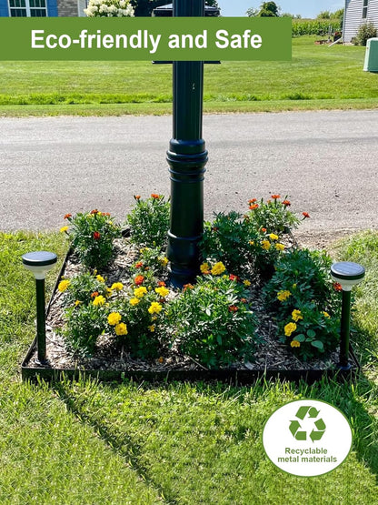 Landscape Edging Border, 40" L x 8" H 3Pack 10FT Total Black Galvanized Steel Garden Edging,Easy Installation,Sturdy Elegant Metal Lawn Broder for Flower Beds, Pathways, Paver Edges and Yard