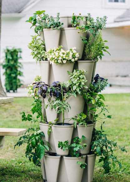 Greenstalk Patented Large 5 Tier Vertical Garden Planter with Patented Internal Watering System