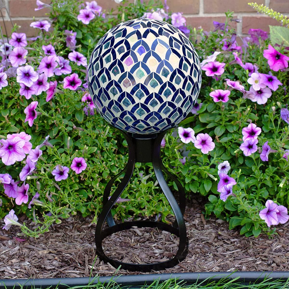 Echo Valley 9121 Wrought Iron Globe Holders, Compliment to Any 10" Gazing Globe, Verona