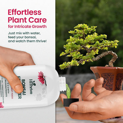 32oz Bonsai Tree Live Liquid Plant Food - Makes 64 Gallons of Bonsai Fertilizer Liquid, Premium Macronutrient Formula Enriched with Micronutrients for Healthy Roots, Branching & Foliage