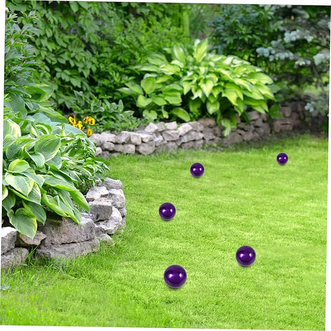 ibasenice Garden Reflection Ball Outdoor Decorative Spheres Polishing Reflective Ball for Landscape
