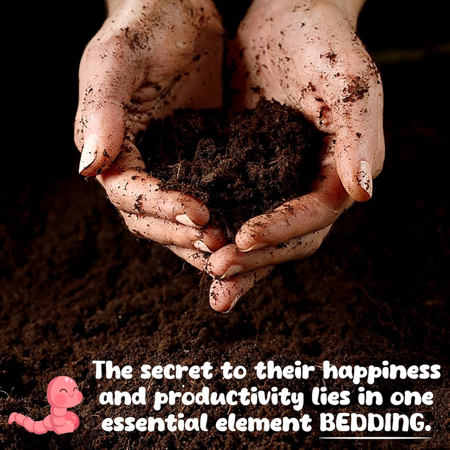 3lb Worm Bedding for Nightcrawlers and Red Wigglers (Worms Not Included) - Vermicompost Bin Worm Bedding - Earthworm Food for Organic Potting Soil Gardening Mix