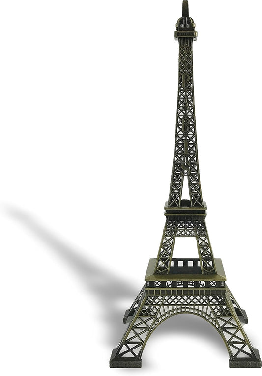 allgala 15" Eiffel Tower Statue Decor Alloy Metal, Bronze