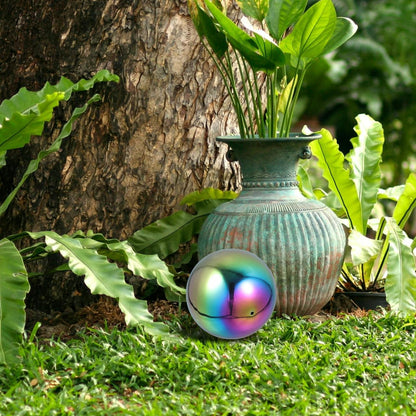 Stainless Steel Ball Stainless Steel Gazing Ball Globe Mirror Multi Color Mirror Reflective Garden Sphere for Outdoor Decor 15Cm