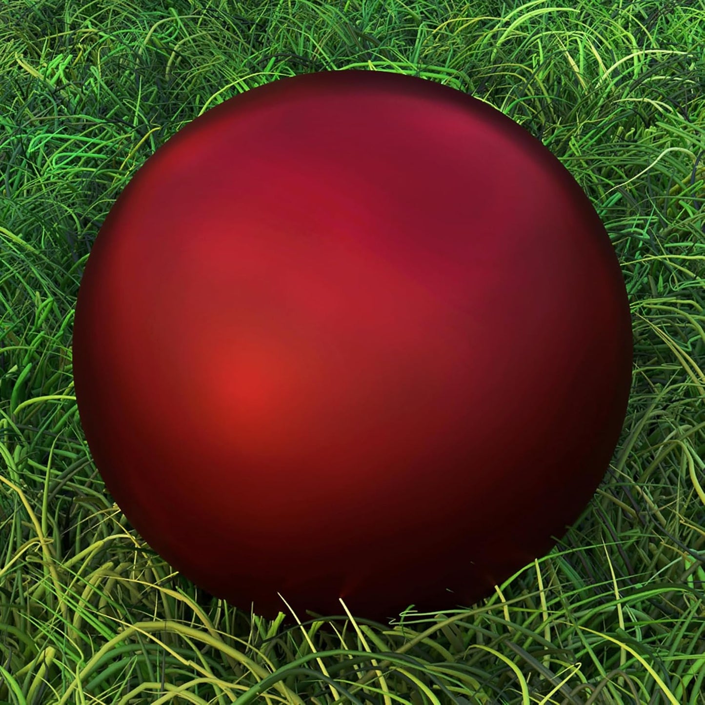 Lulu Decor, 2 pcs - 12 Red Matt Finish, Stainless Steel Gazing Mirror Ball, Smooth Finish Garden Decoration Globe (2 Pc)