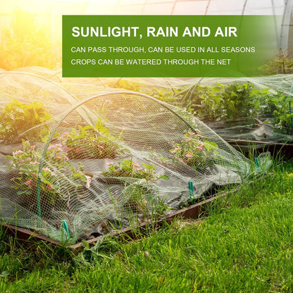 Garden Netting, Cookmaster 10x33FT Plant Covers, Ultra Fine Mesh Protection Netting for Vegetable Plants Fruits Shrubs Flowers Tree Crops, Greenhouse Row Cover Raised Bed Barrier Screen Net