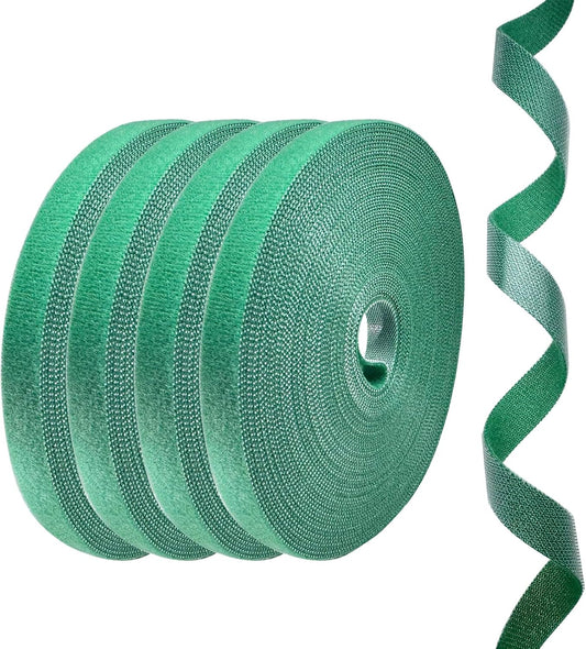 4 Rolls Plant Ties, Adjustable Garden Tape for Plant Twist Ties, Reusable Thicker Support for