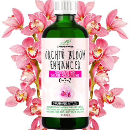 0-3-2 Giant Bloom: Orchid Bloom Enhancer - Orchid Bloom Booster Fertilizer - Orchid Food Concentrate - Chelated Nutrients for Healthy Flower & Reblooms (32 OZ), GW-05030-C-01