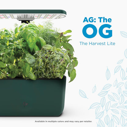 AeroGarden Harvest Lite, Indoor Garden Hydroponic System with LED Grow Light, Holds up to 6 AeroGarden Pods, Green