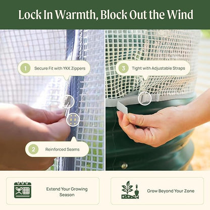 Vego garden Frost Greenhouse Cover System for 2.0' x 6.5' (6 in 1) Garden Bed(No Frame)
